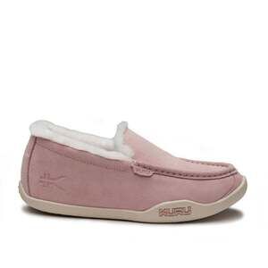 KURU LOFT Women's Suede Moccasin Slippers in Pink, size US 7